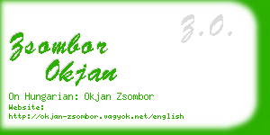 zsombor okjan business card